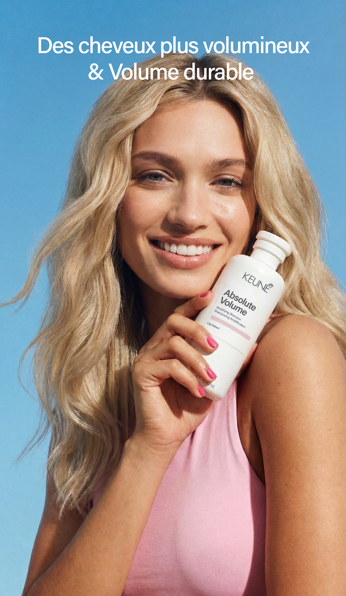 Shampooing Absolute Volume Keune : Augmente volume et épaisseur pour cheveux fins. Profite de cheveux plus volumineux avec une formule légère. Idéal soin capillaire.