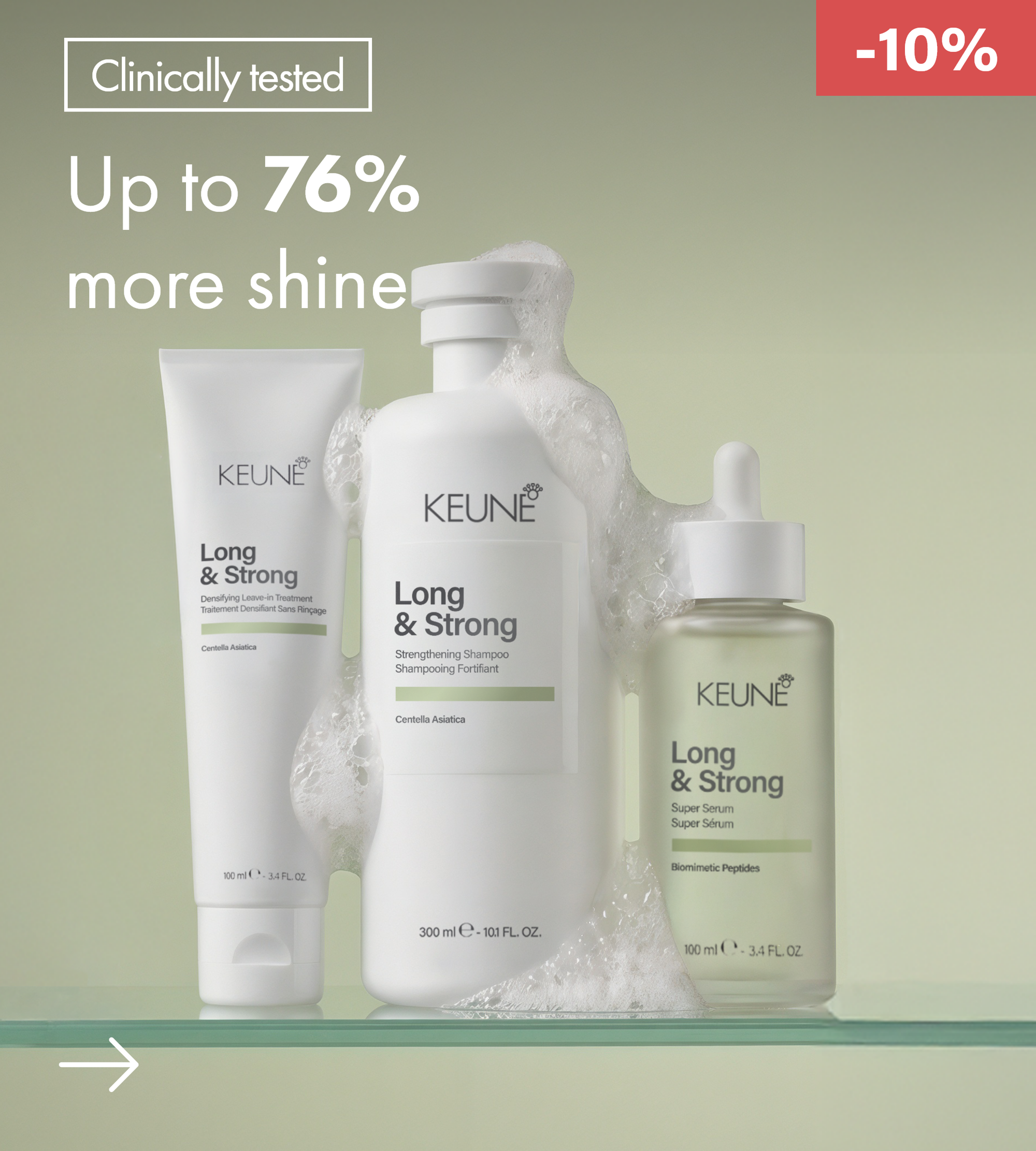 Hair care set and hair care products for strong hair