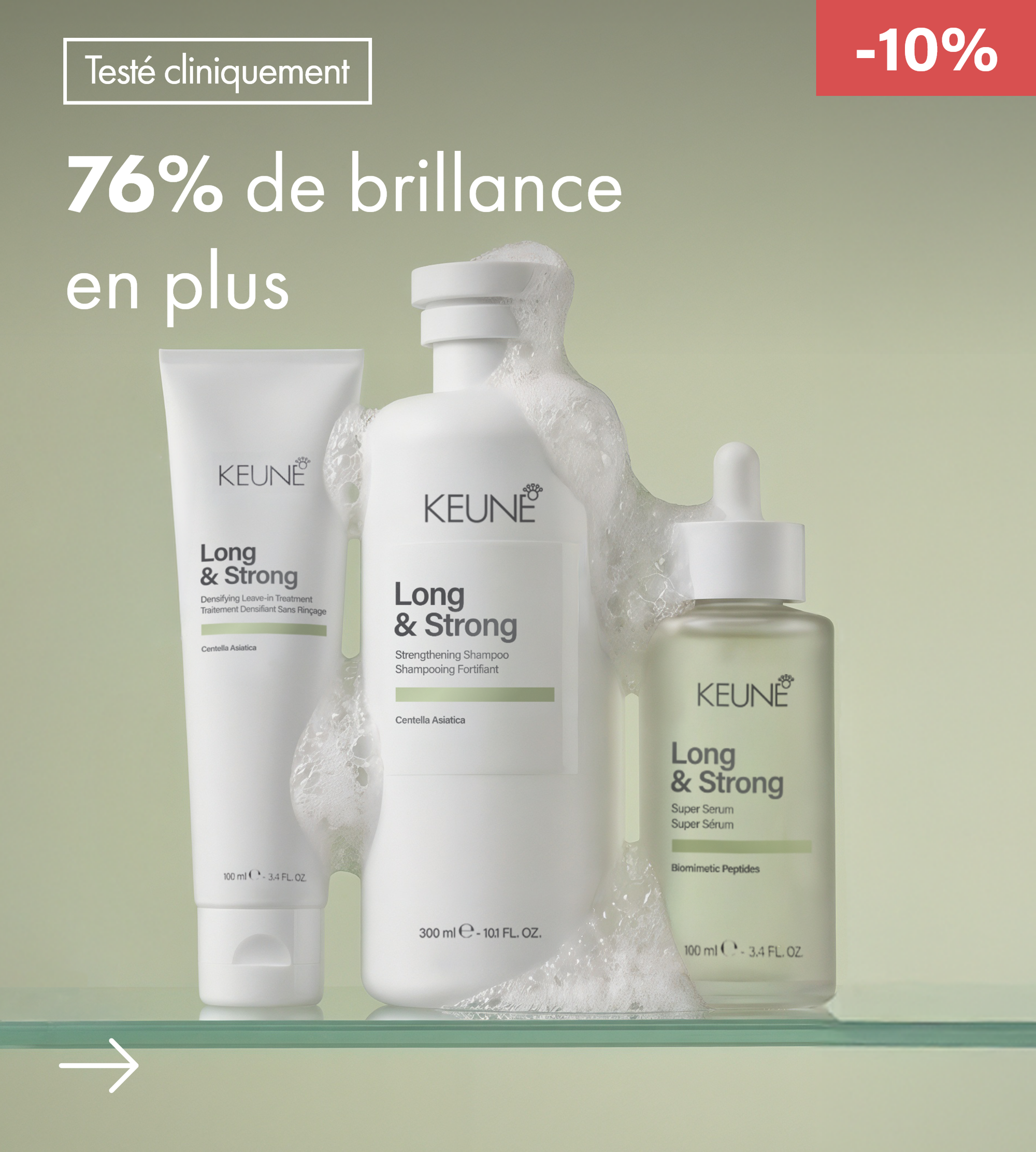 Coffret et produits de soins capillaires pour des cheveux forts