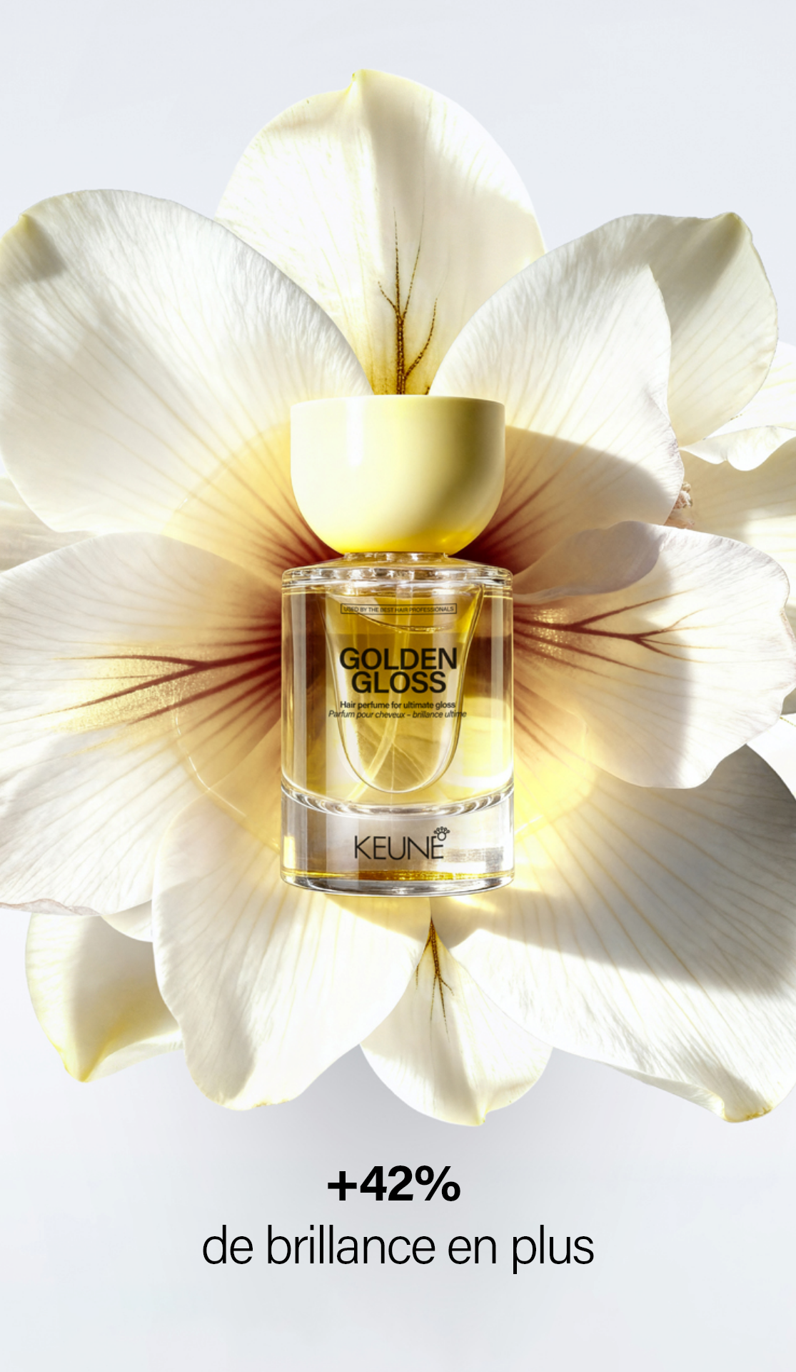 Parfum capillaire Keune Style au parfum floral