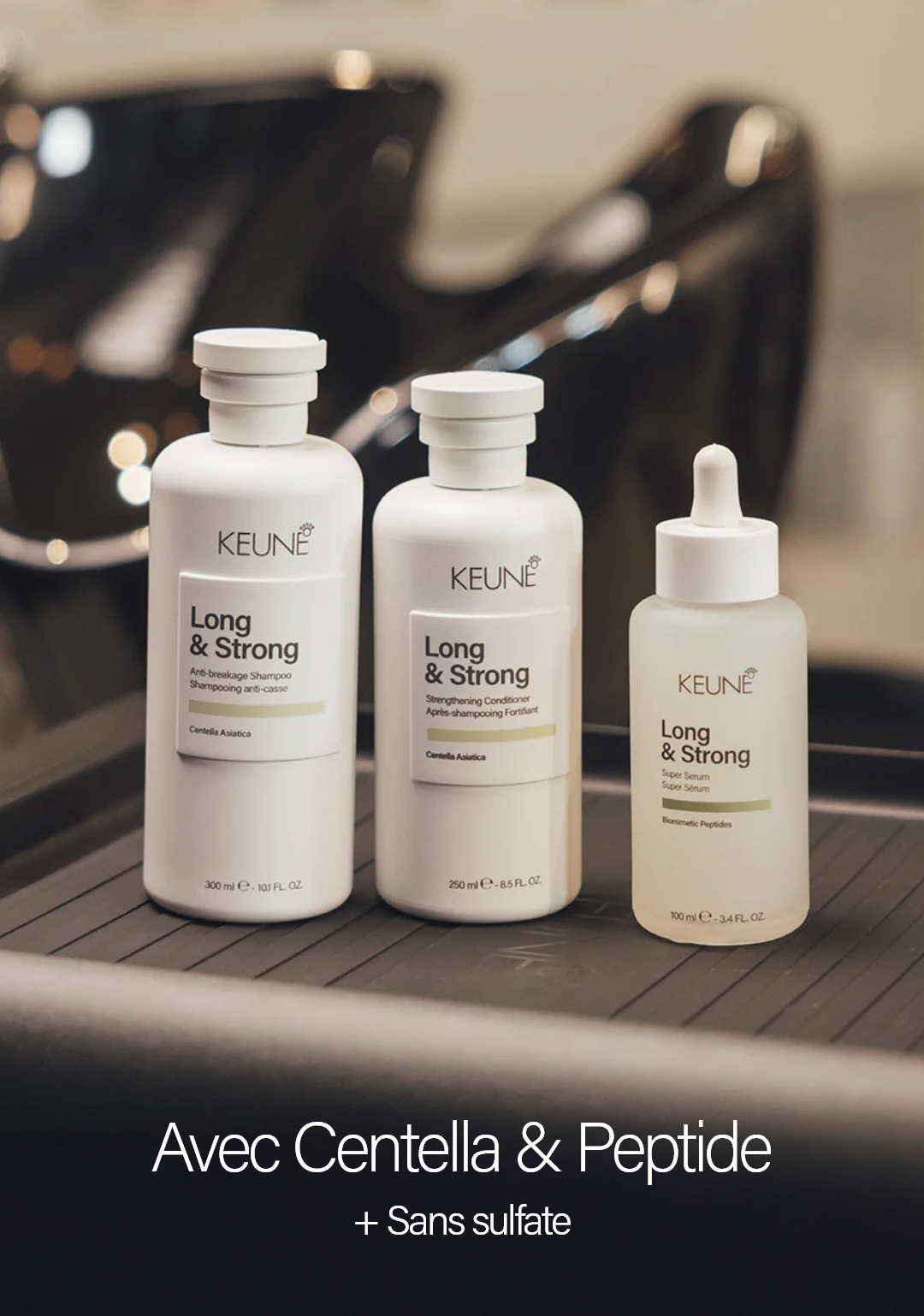 Assurez la fixation et la douceur des cheveux forts avec le revitalisant Keune.