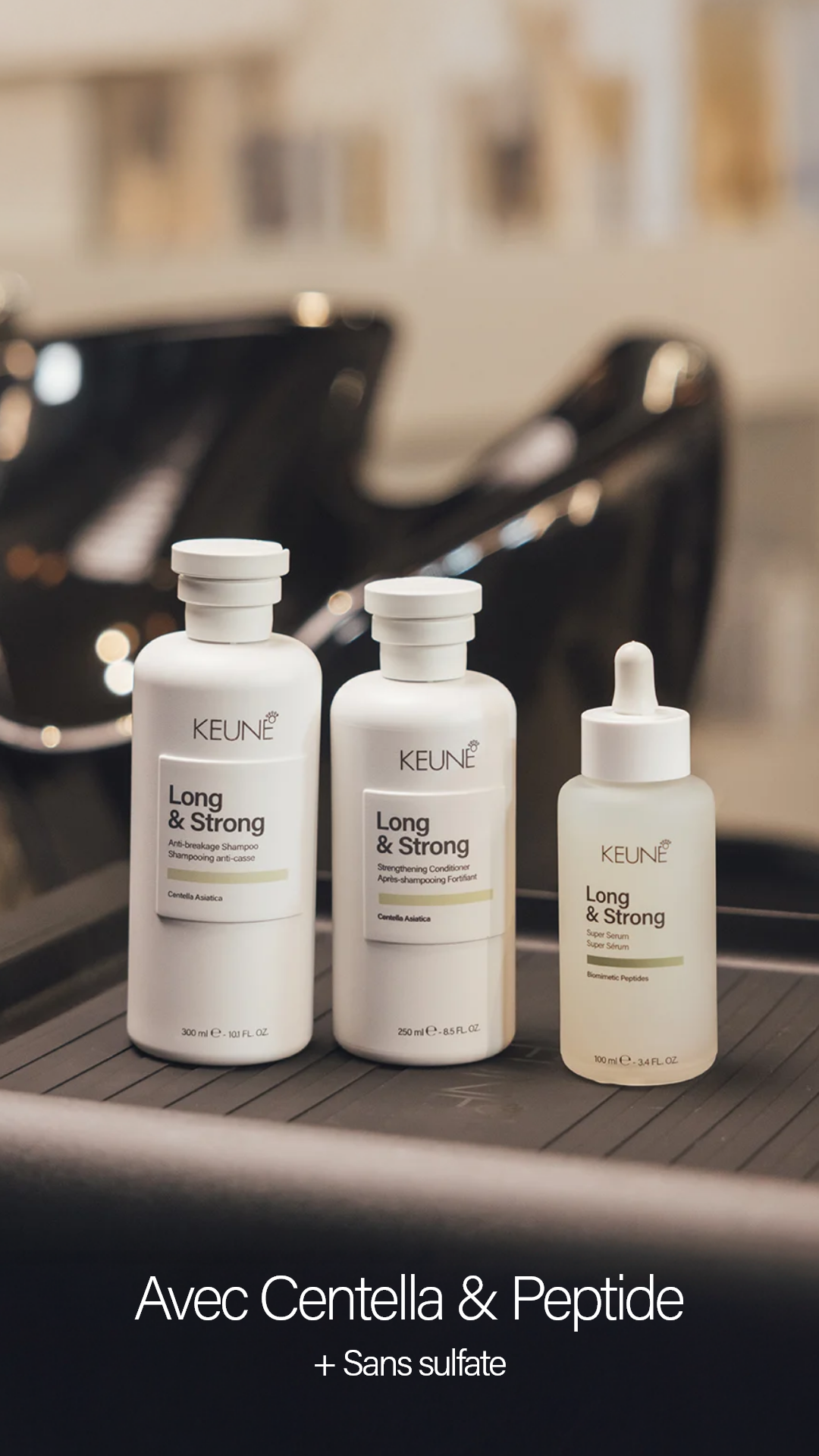 Assurez la fixation et la douceur des cheveux forts avec le revitalisant Keune.