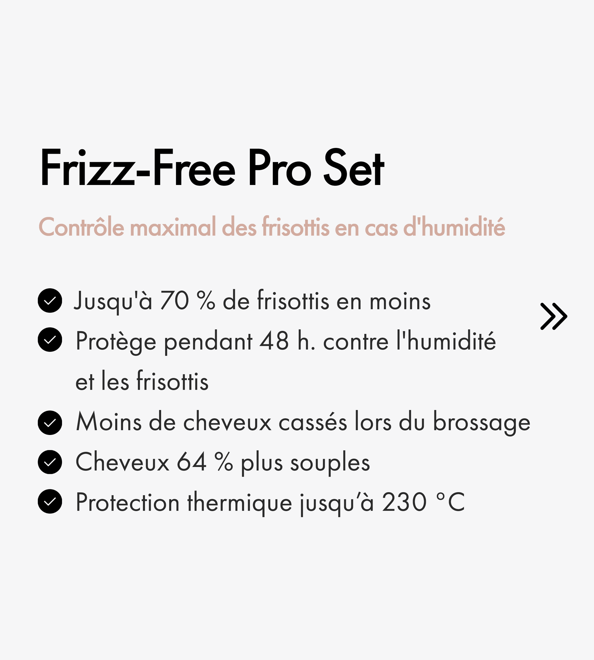 les Frizz-Free Pro Set de Keune  pour des cheveux lisses et soyeux.