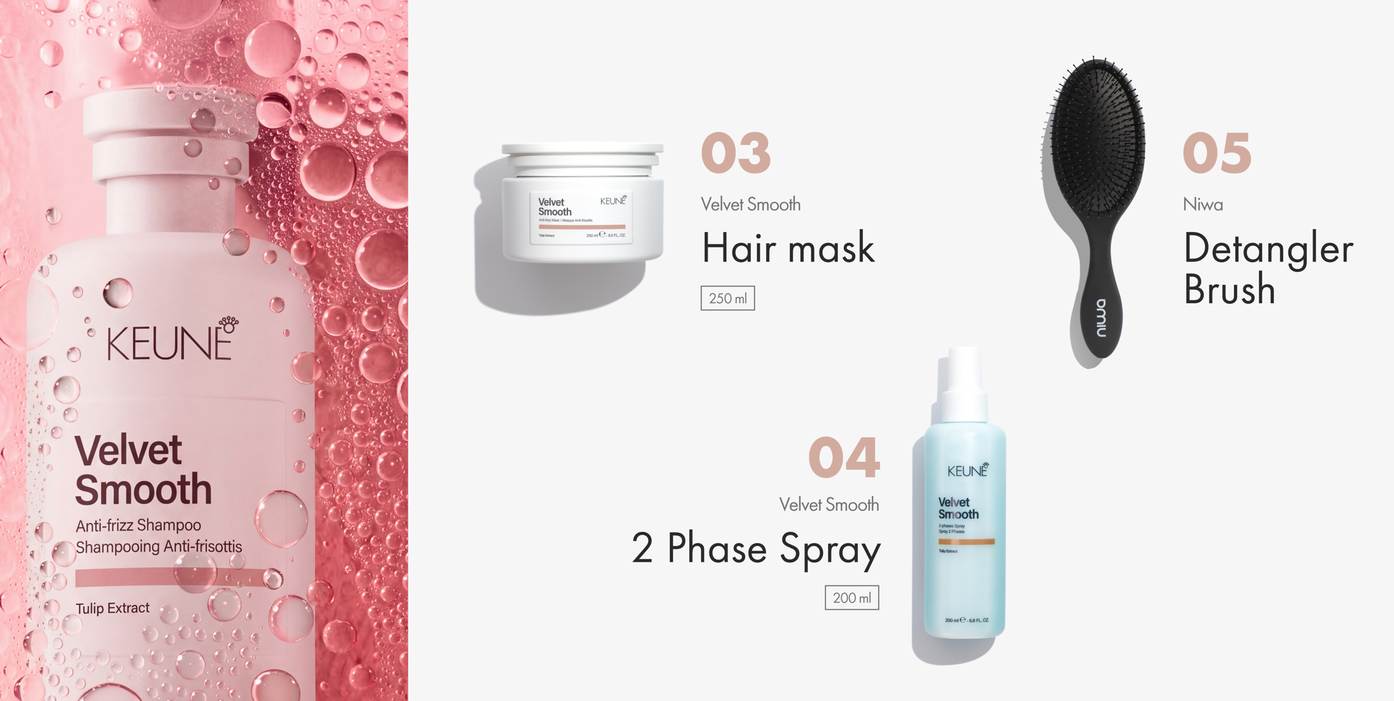  Keune Smooth Control Set für glattes, seidig weiches Haar. 