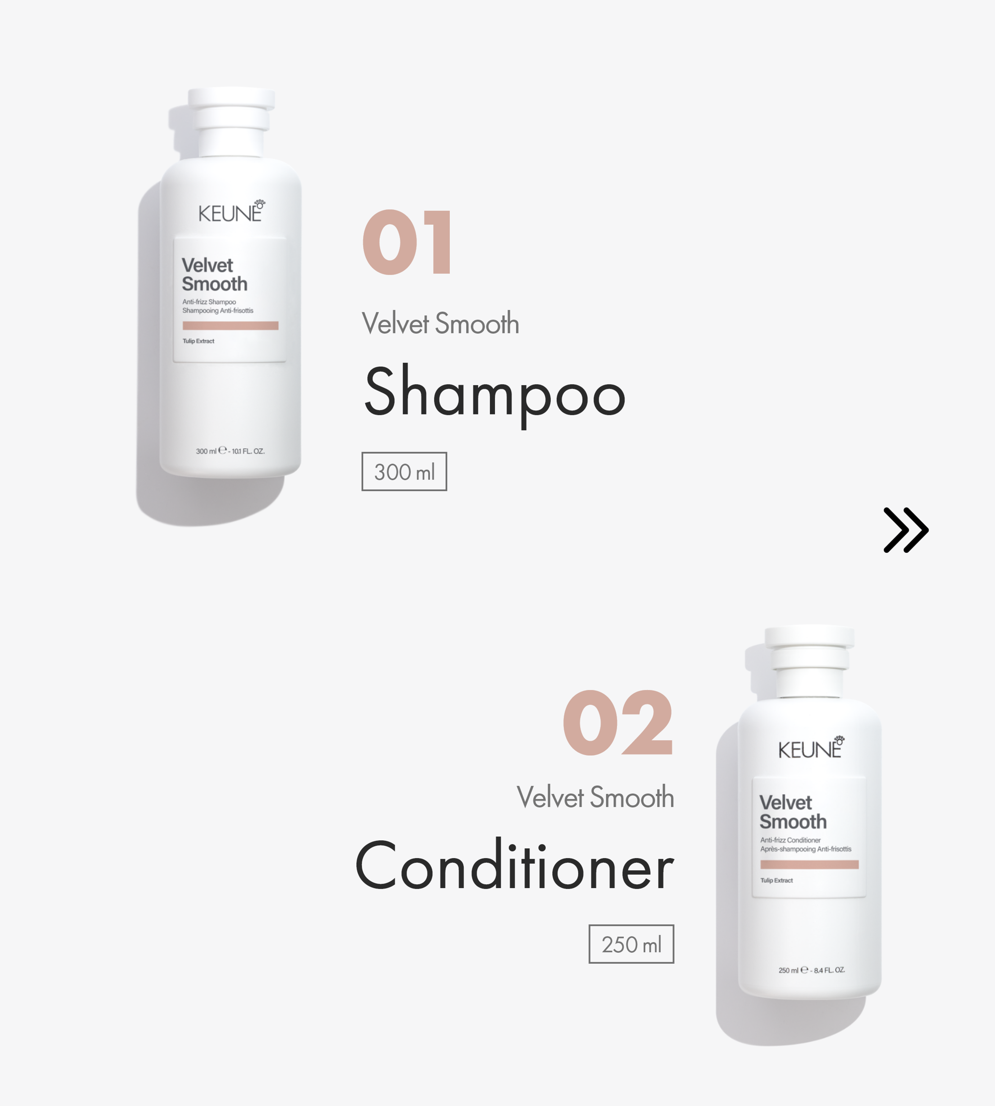 Keune Smooth Control Set für glattes, seidig weiches Haar.