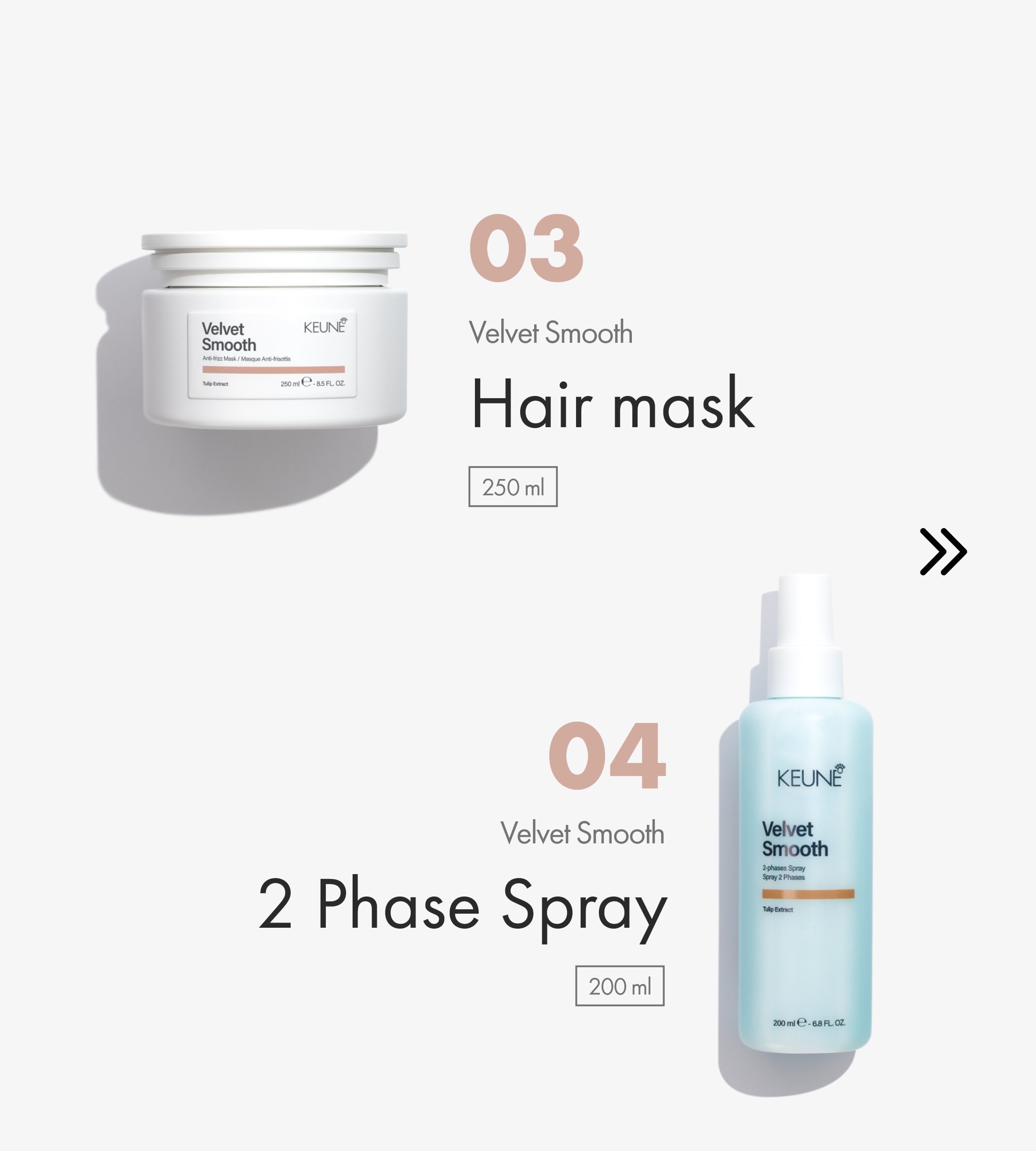 Keune Smooth Control Set für glattes, seidig weiches Haar.